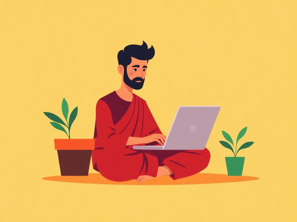 Creating an online store on a laptop